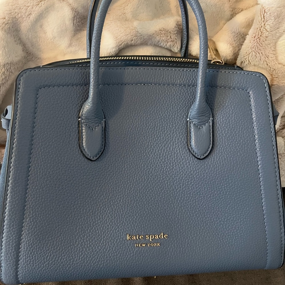 PRICE LOWERED Kate spade ♠️ Knott Pebbled Leather & Suede Medium Satchel